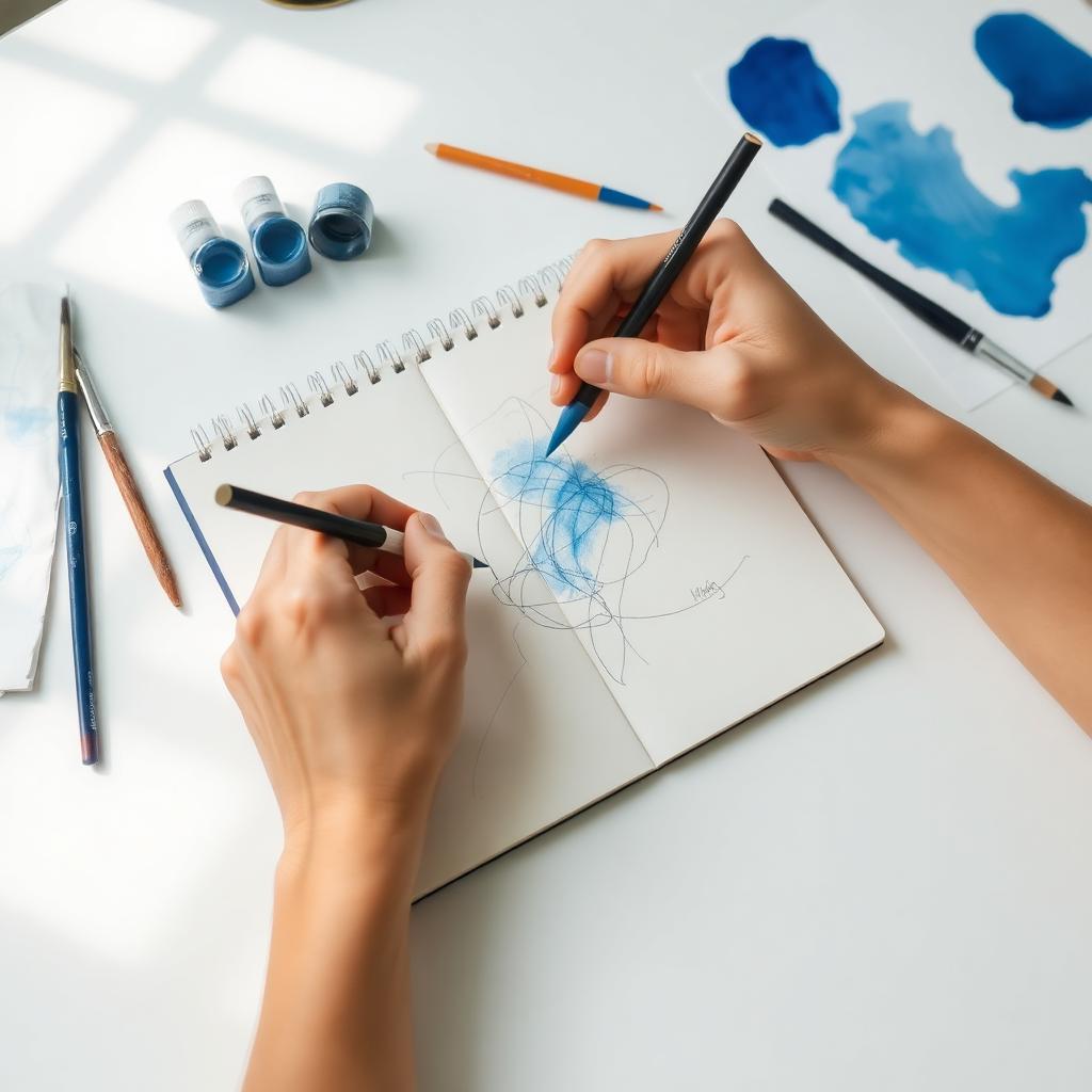 Kevin sketching a new design